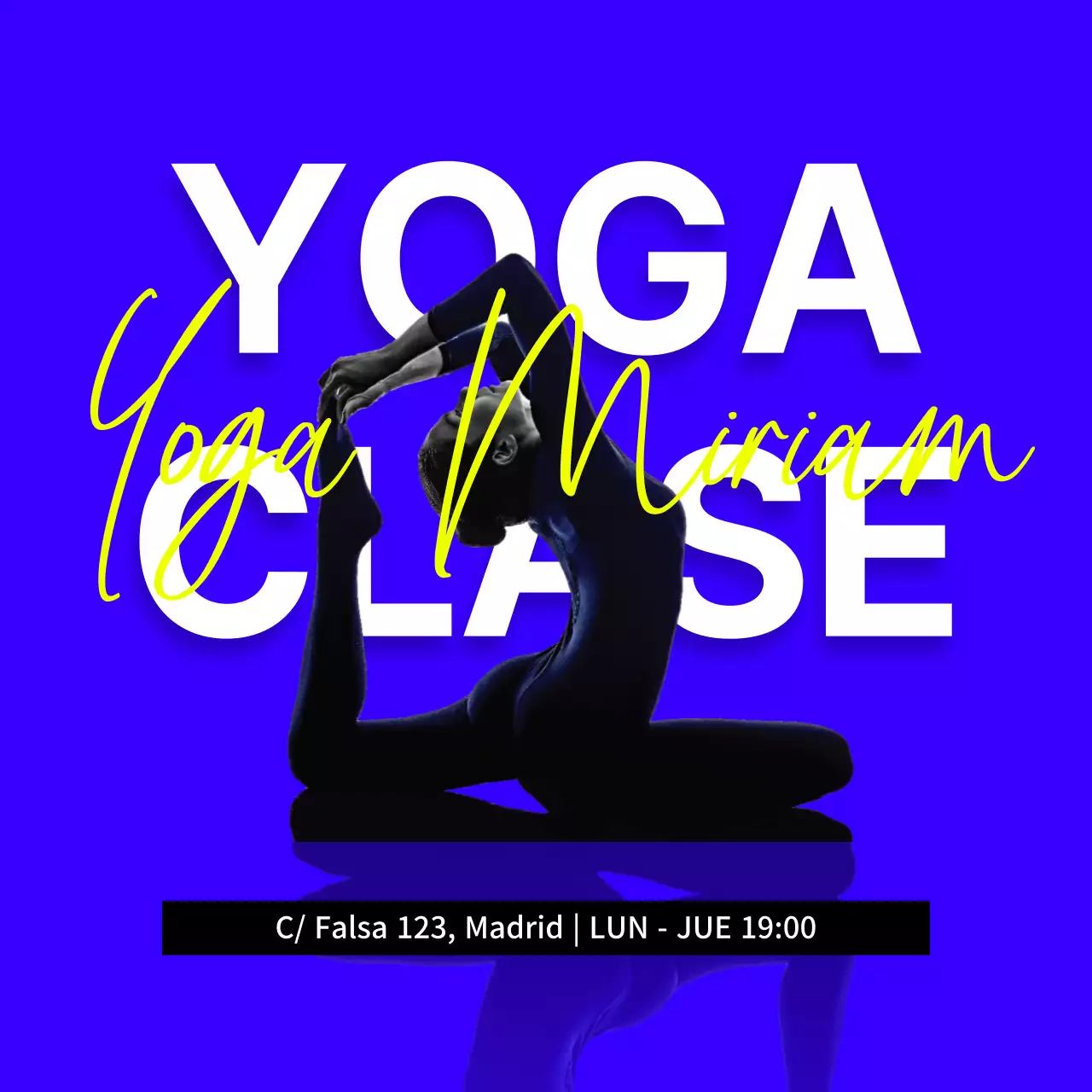 Promocione su programa de yoga