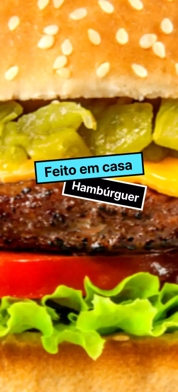 Hambúrgueres artesanais com rótulos azuis e pretos