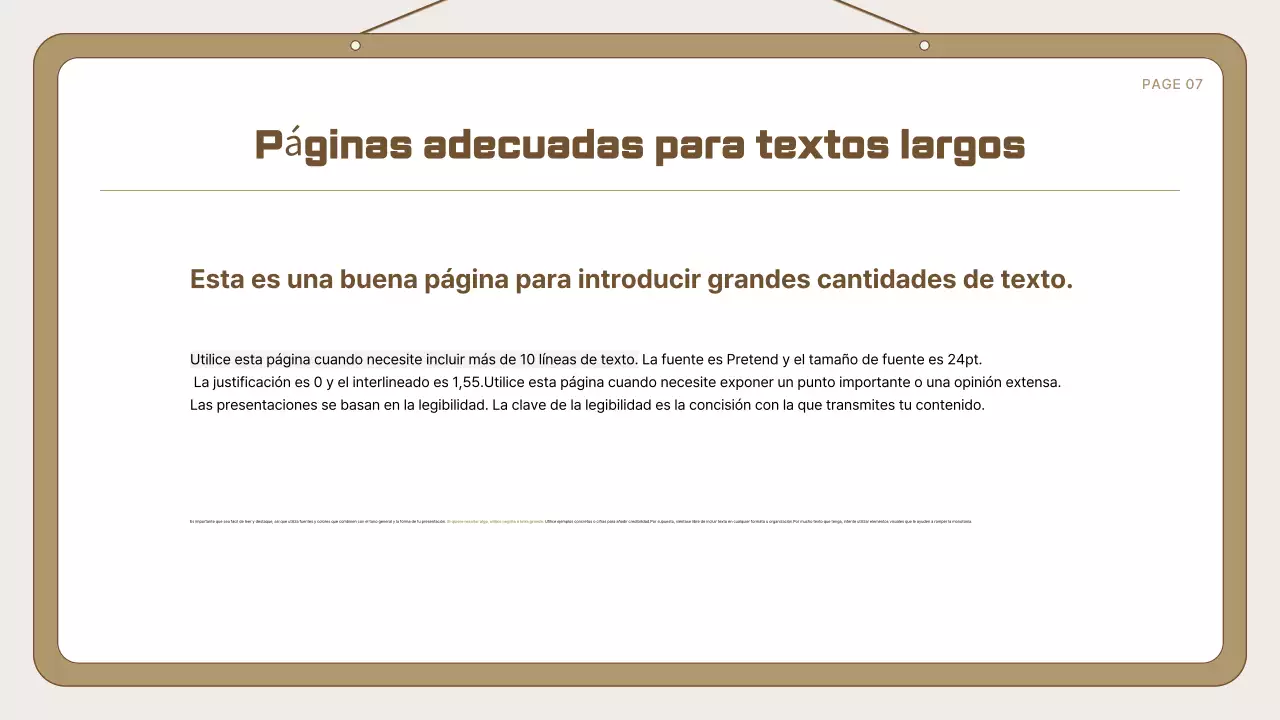 Guía para la presentación de Beige Simple