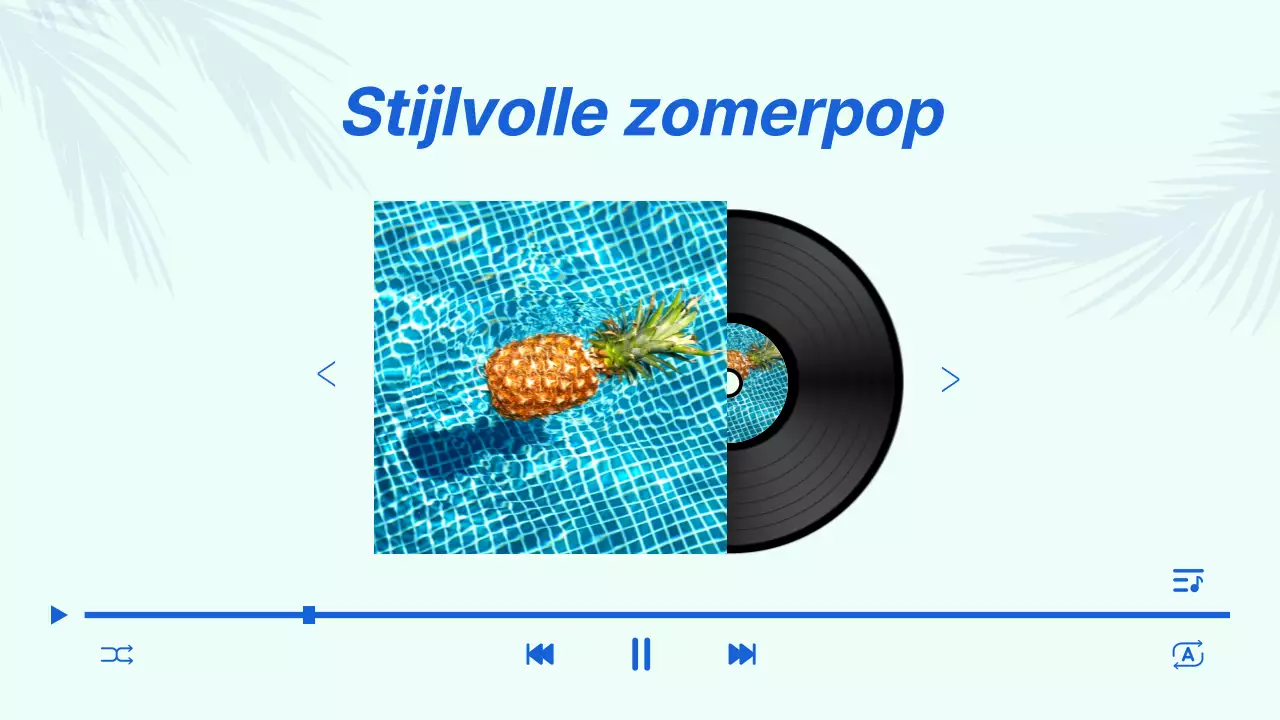 Een afspeellijst met popsongs voor de zomer
