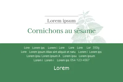 Cornichons à la feuille de sésame