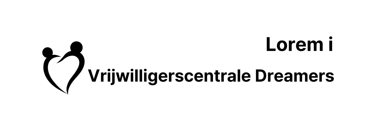 Opgenomen serviceorganisatie met een gebogen logo