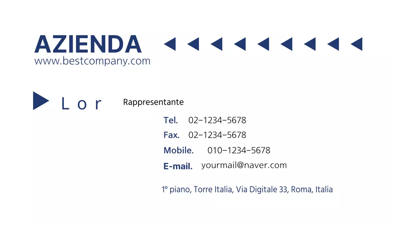 Biglietti da visita aziendali