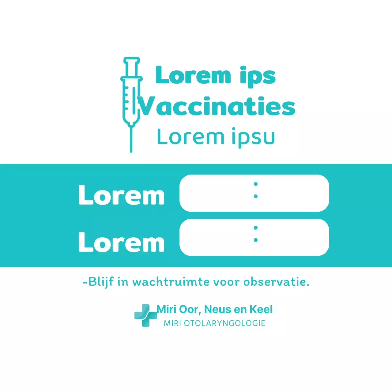 Vaccinatie Cirkel Sticker