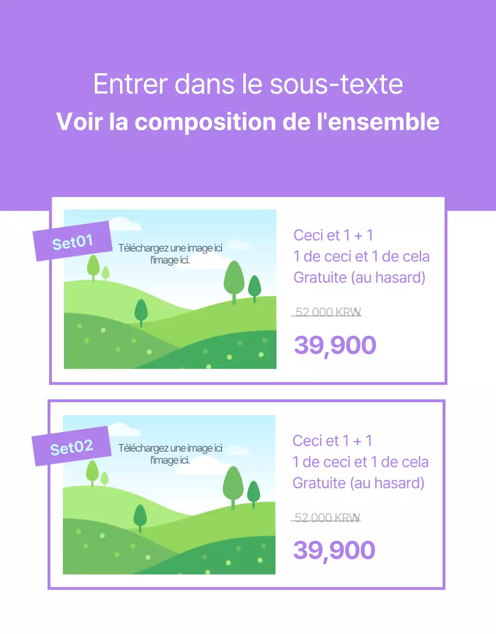 Présentation de base pour la vente de produits