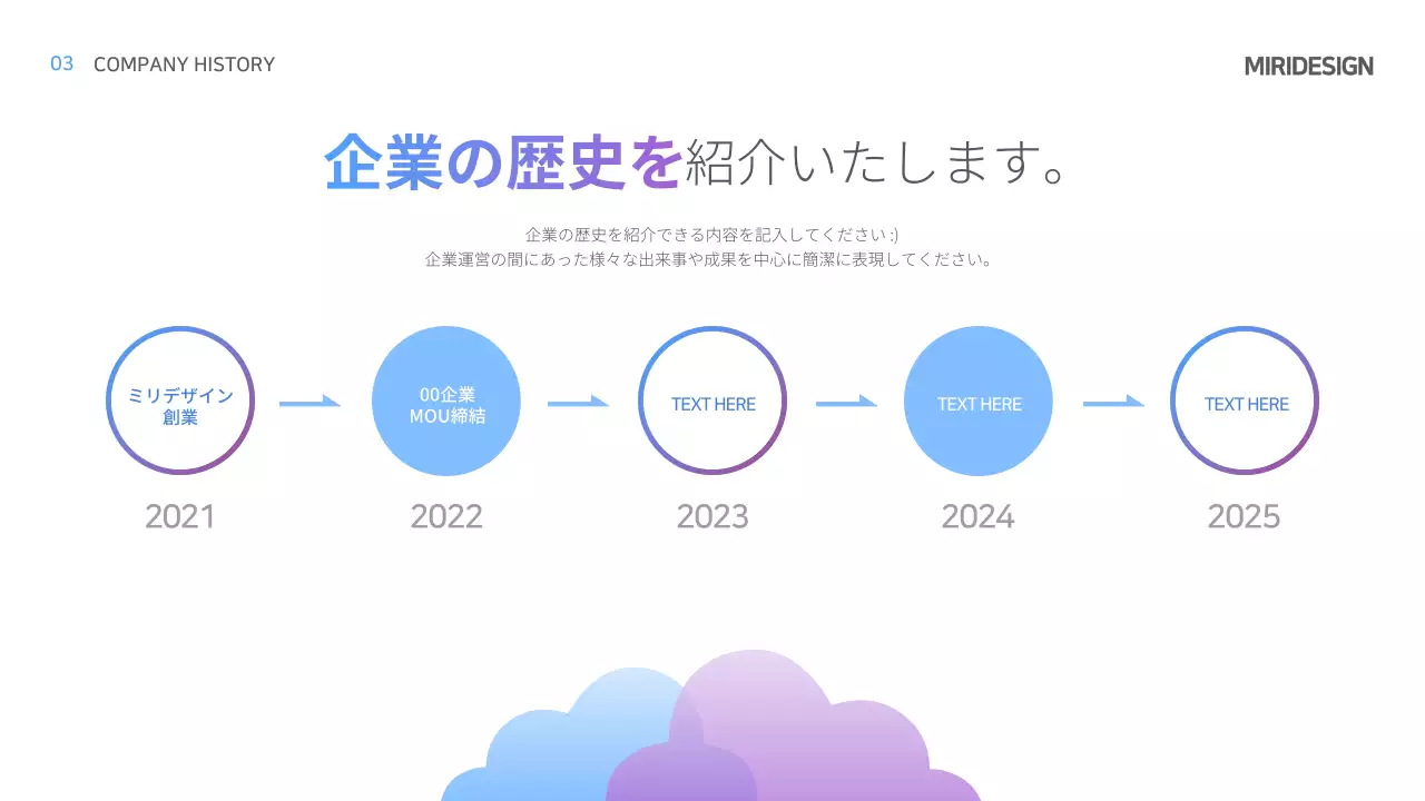 青 シンプル 会社 プレゼンテーション