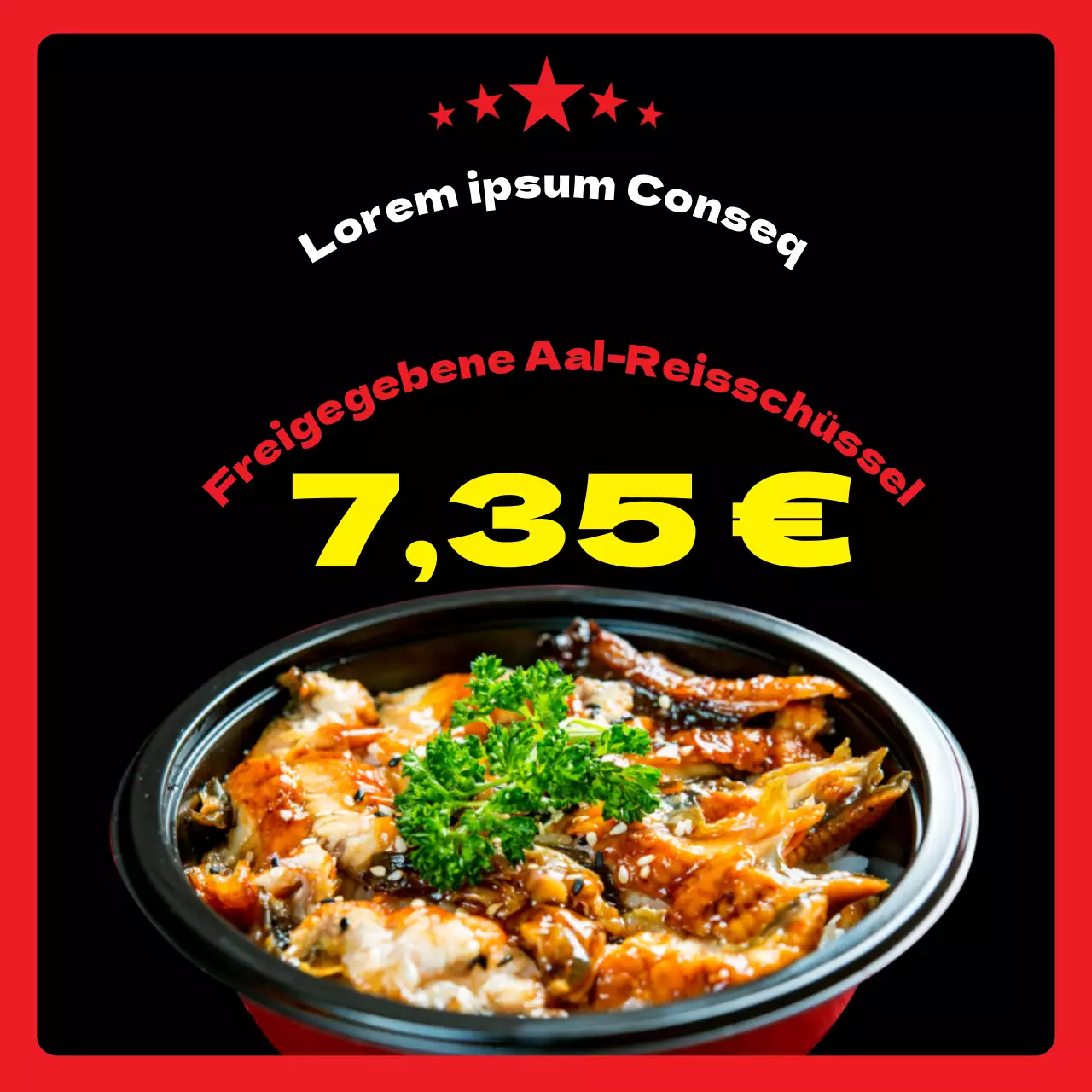 Ankündigung der Einführung der neuen schwarz-roten Aalschüsselkarte