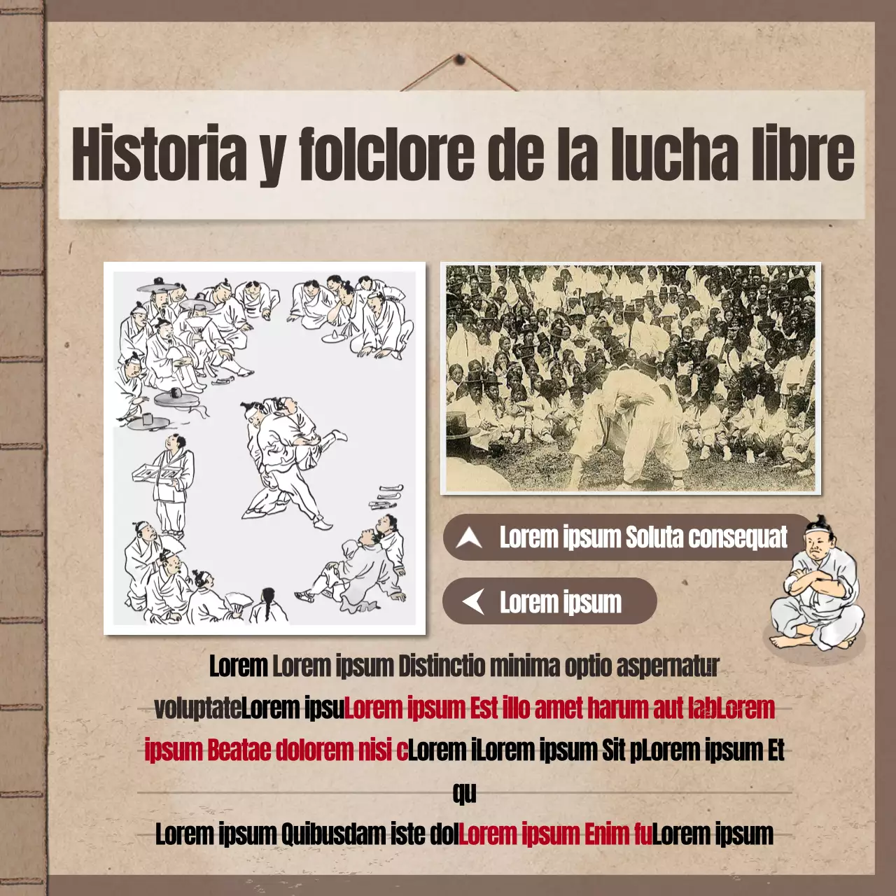 Diseño clásico con un fondo de libro tradicional de color marrón Diseño clásico con un fondo de libro tradicional de color marrón Costumbres del Año Nuevo Chino Tarjeta de lucha Noticias