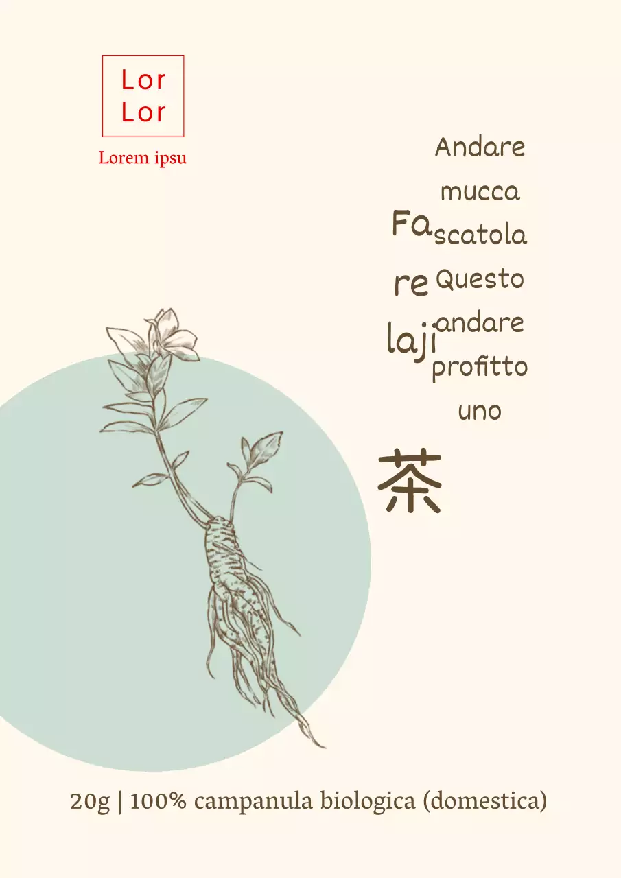 Scambio di illustrazioni in rosso e beige