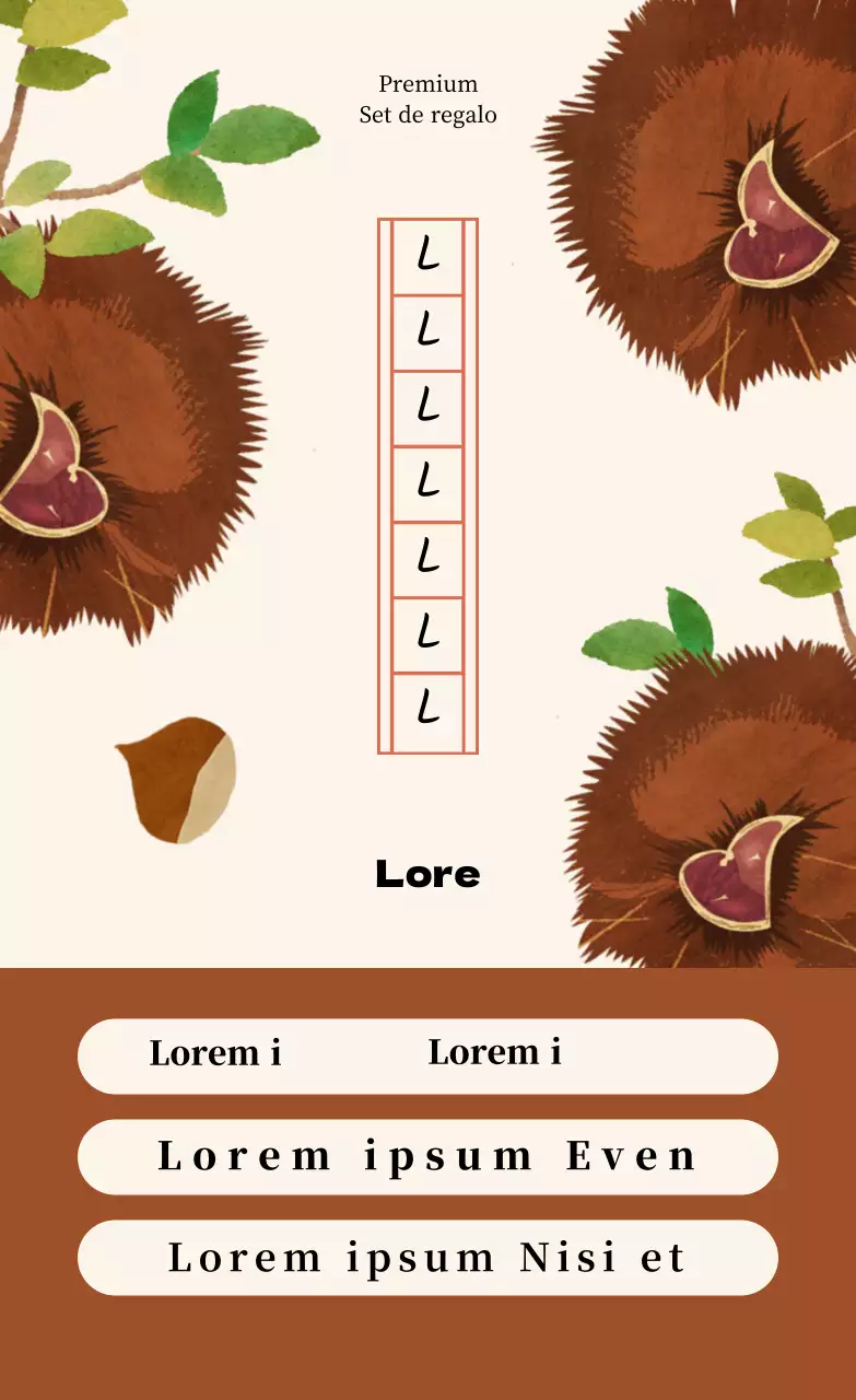 Papel Manuscrito Ilustrado Calcomanía Vertical Nocturna