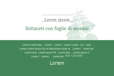 Sottaceti con foglie di sesamo