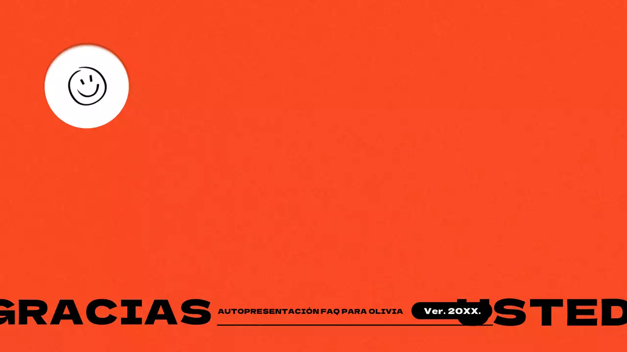 Infografía con un sencillo concepto de degradado en naranja y blanco Sobre nosotros