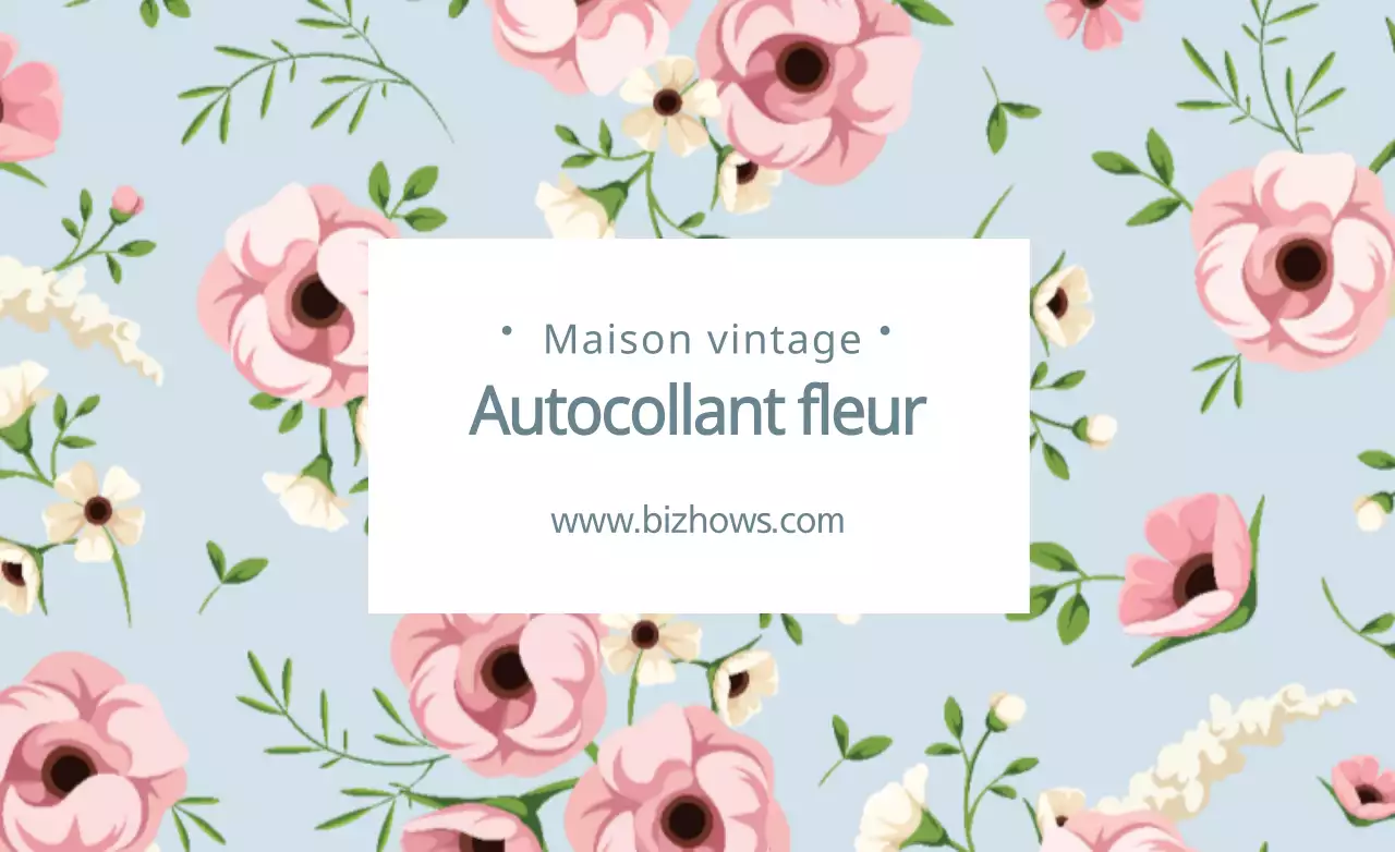 AUTOCOLLANT FLEUR