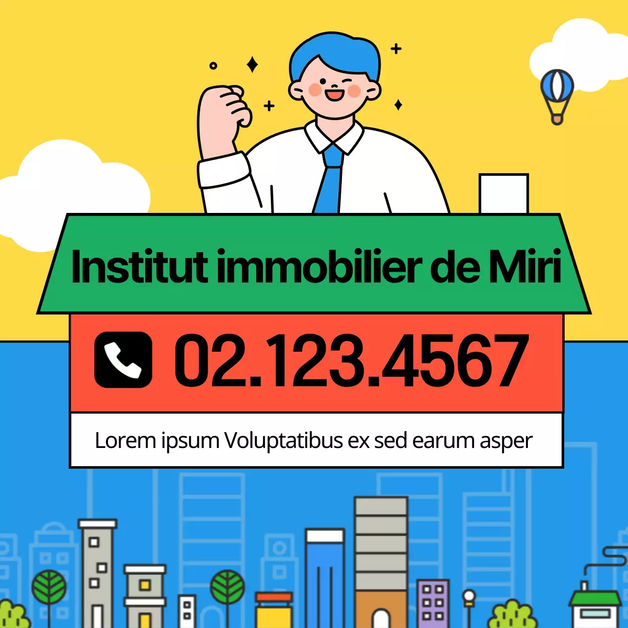 Informations sur la demande d'un prêt au logement spécialisé jaune et vert