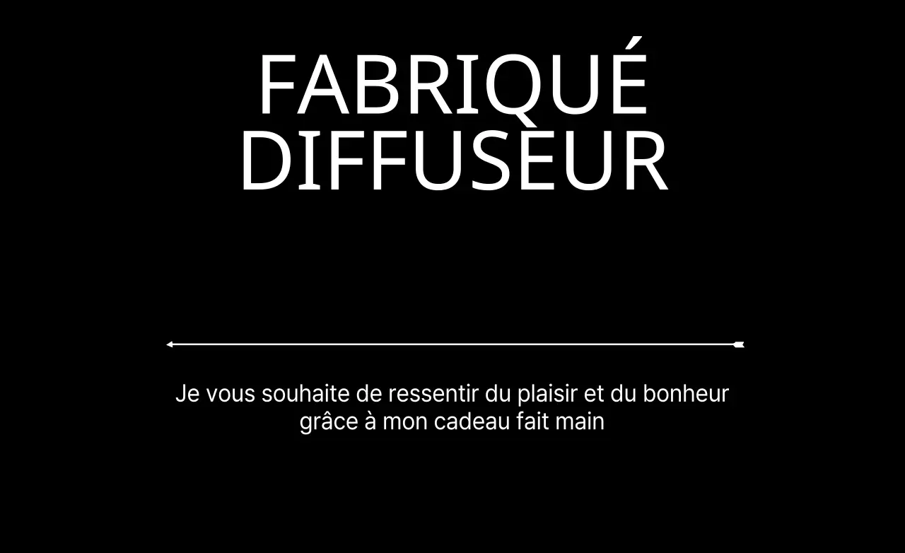 DIFFUSEUR FAIT MAIN