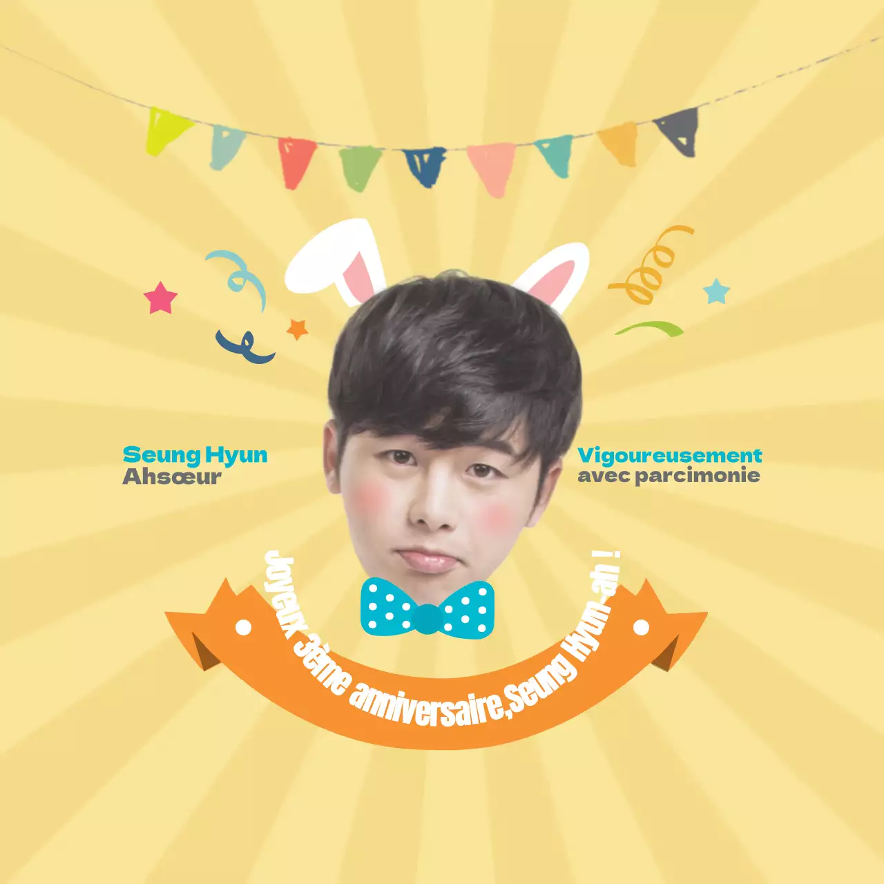 Joyeux anniversaire de 3 ans