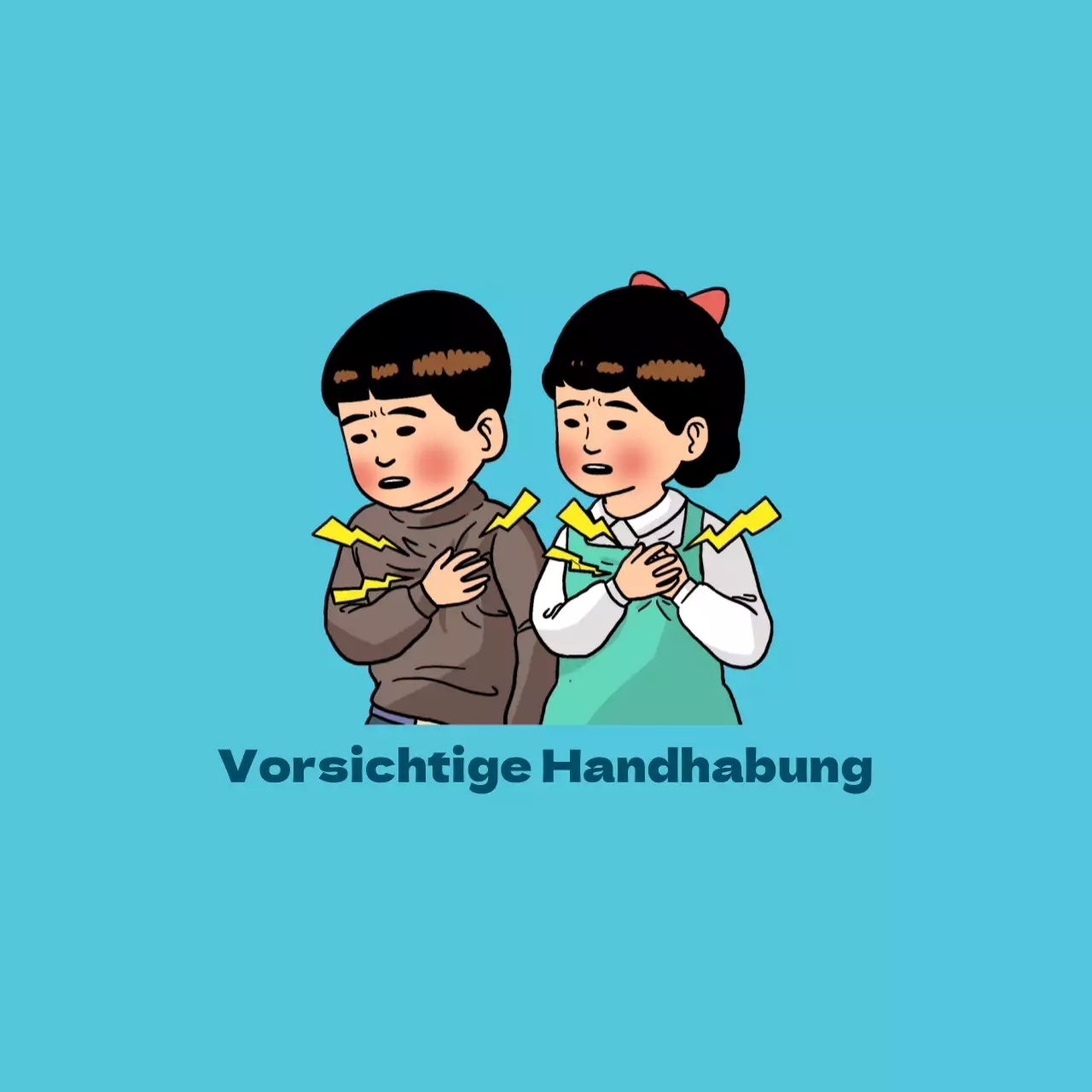 Vorsichtige Handhabung
