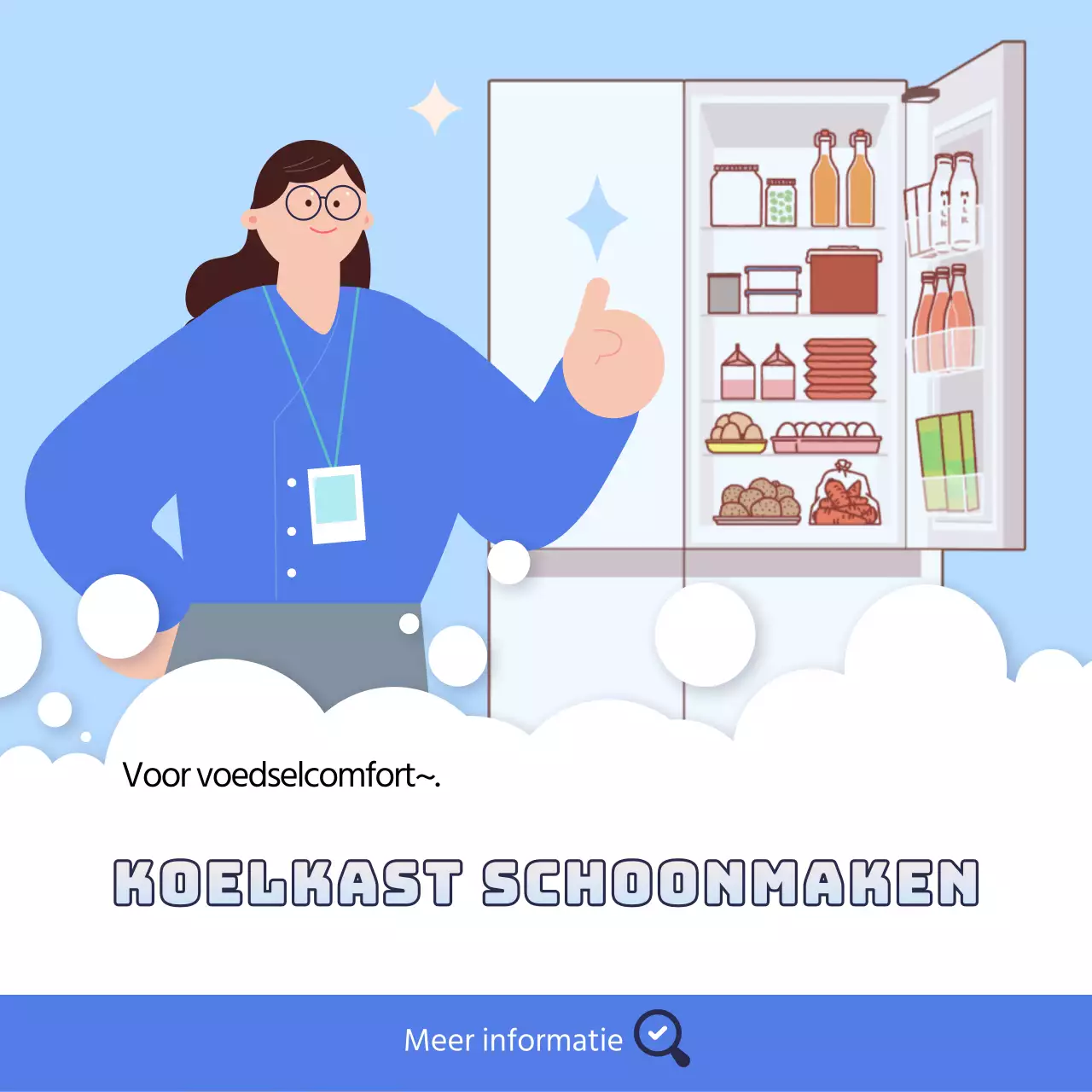 Een handleiding voor het schoonmaken van je blauwe koelkast