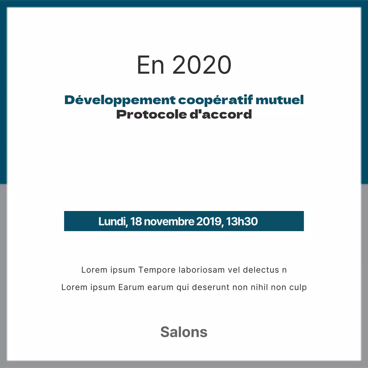 Cérémonie d'accord commercial_bannière carrée