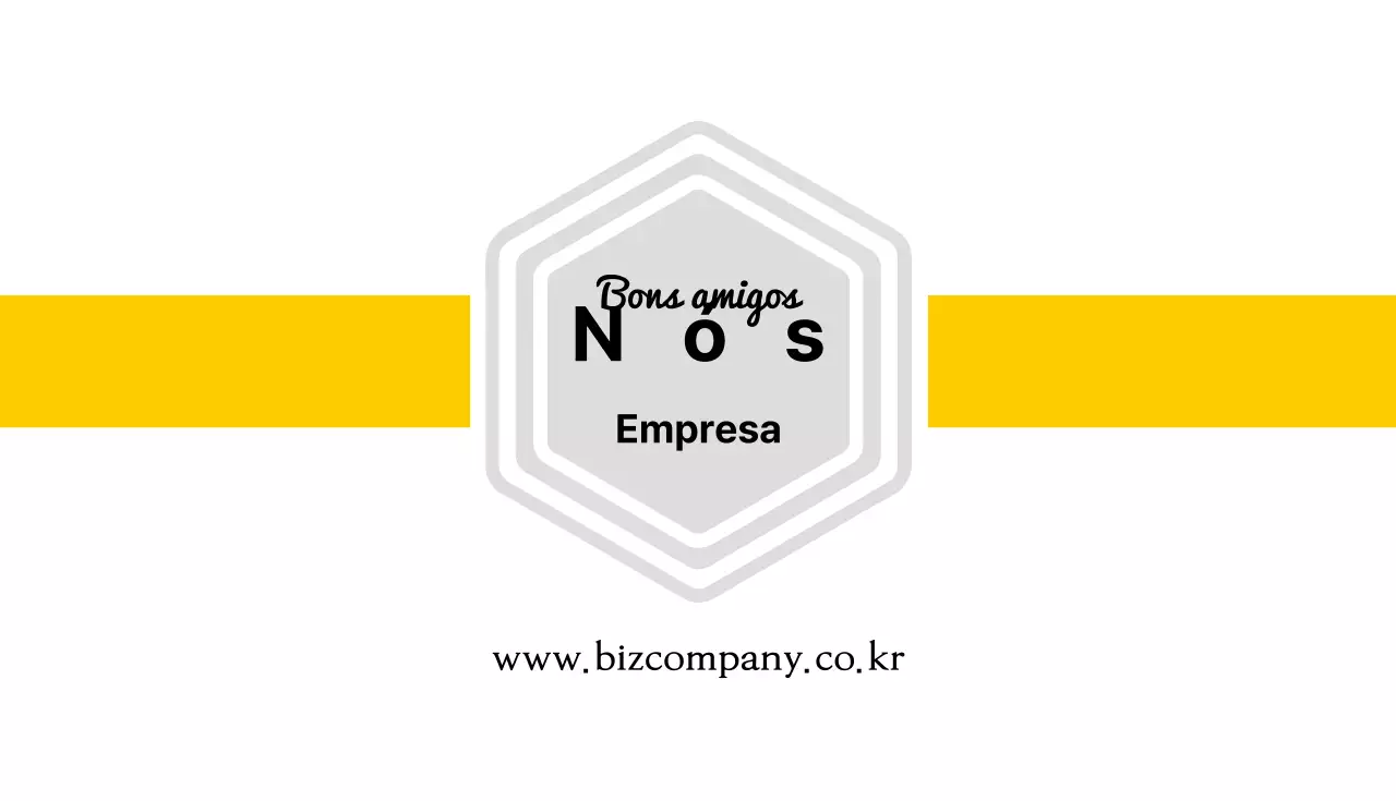 Cartão de visita empresarial amarelo