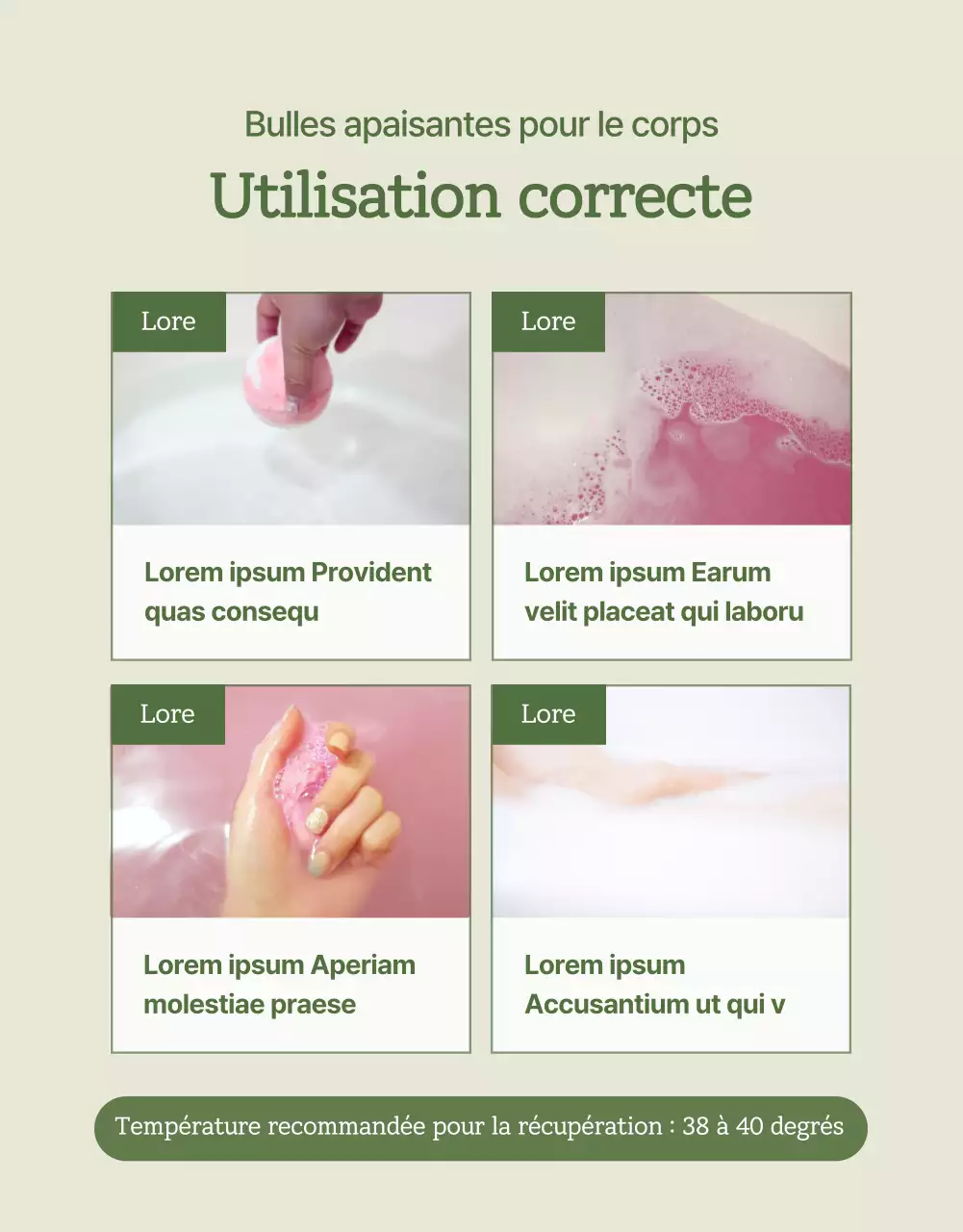 Vendre des produits de bain verts, naturels et modernes