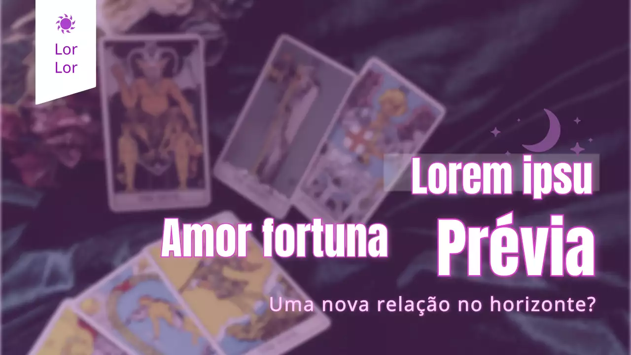 Horóscopo de Ano Novo da carta roxa do Tarô