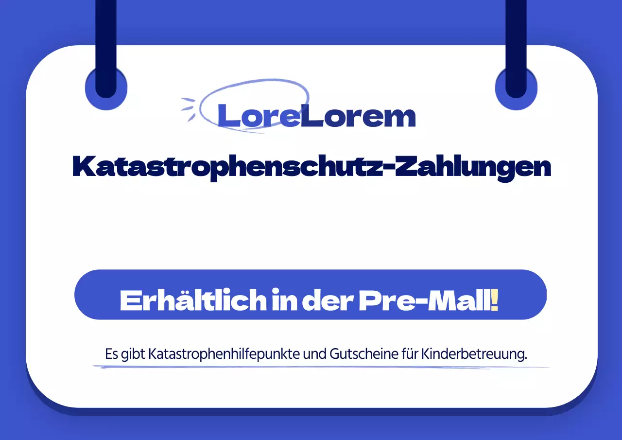 Katastrophenschutz-Zahlungen