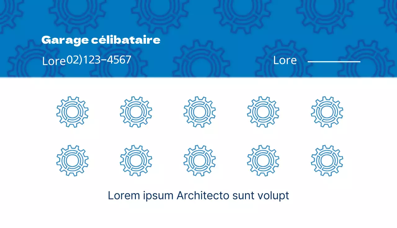 Garage du célibataire