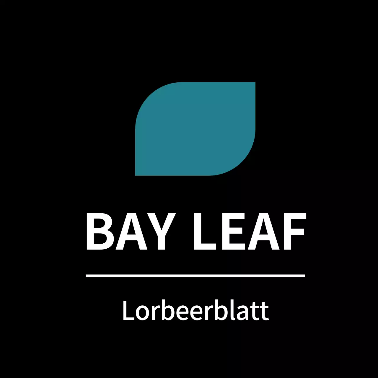 Schwarzer einfacher Lorbeerblattaufkleber für Beilagenetiketten