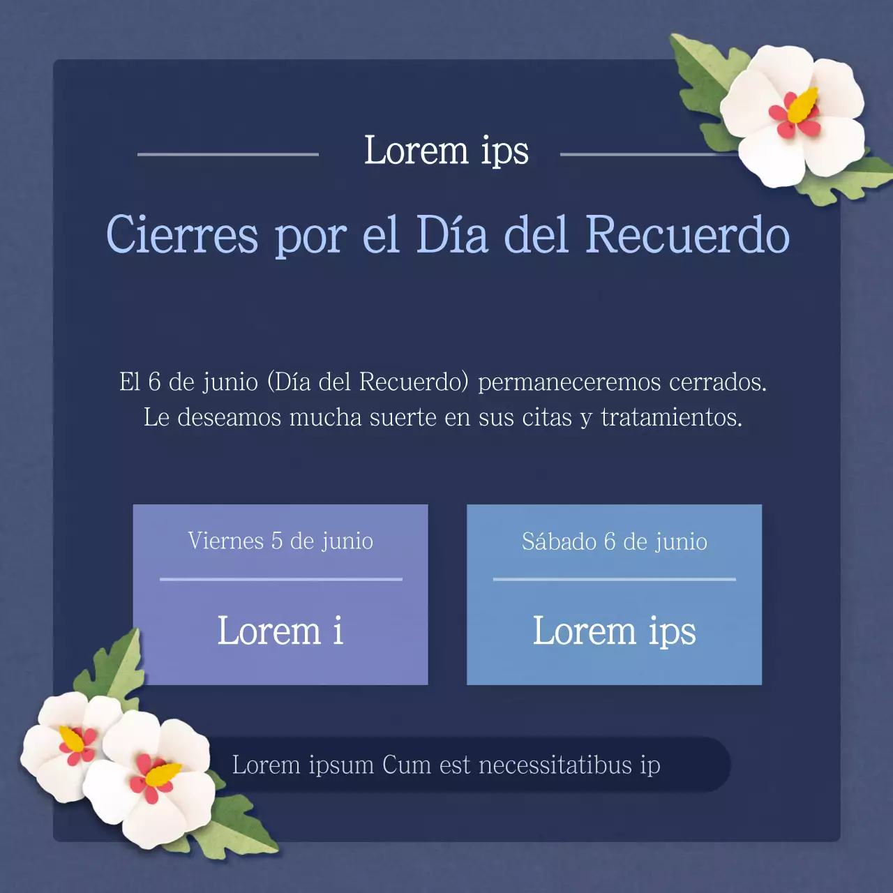 Información sobre el Día del Recuerdo