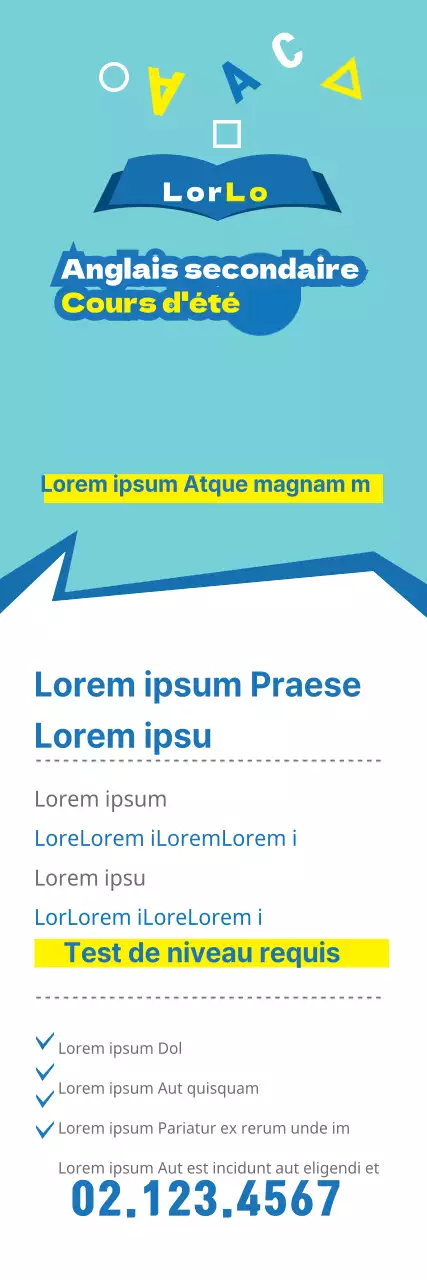 Cours d'été d'anglais pour le secondaire