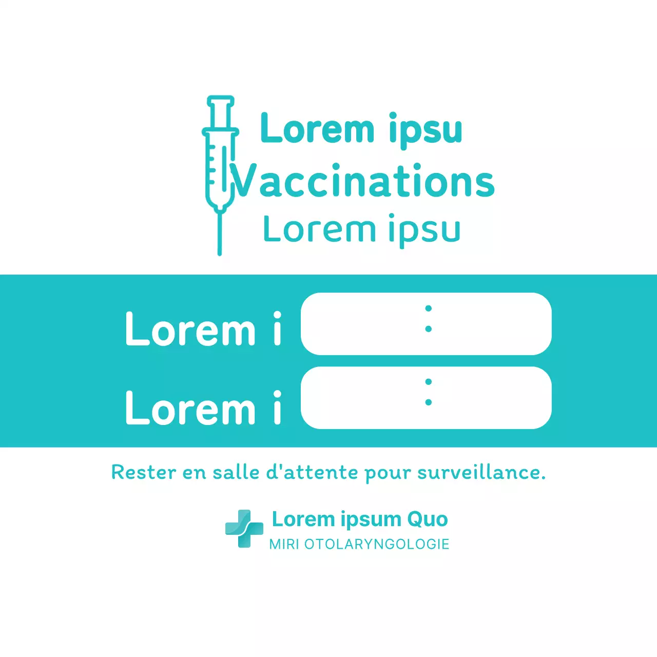 Autocollant du cercle de vaccination