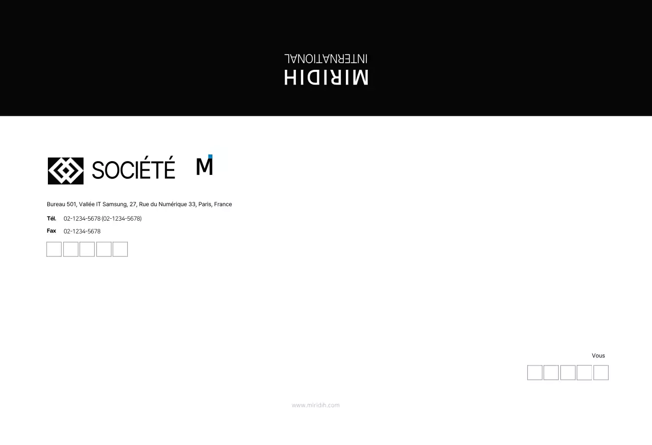 Black Simple Modern Corporate JacketSmall Envelope