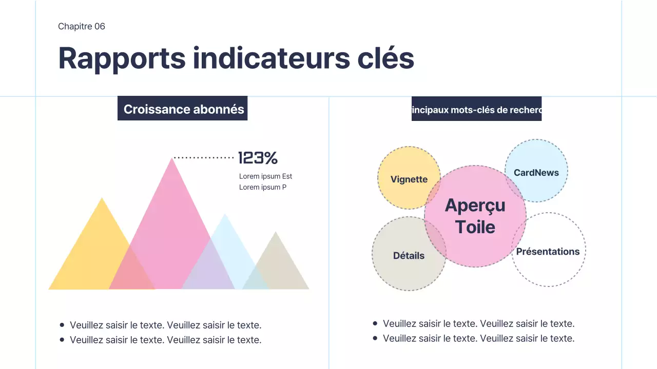 Infographie commerciale simple avec des accents roses sur fond blanc