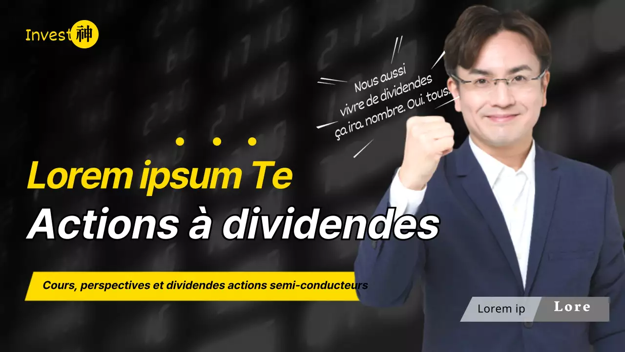 Trouver des actions de semi-conducteurs donnant droit à des dividendes grâce à un concept simple dans la vignette jaune de YouTube