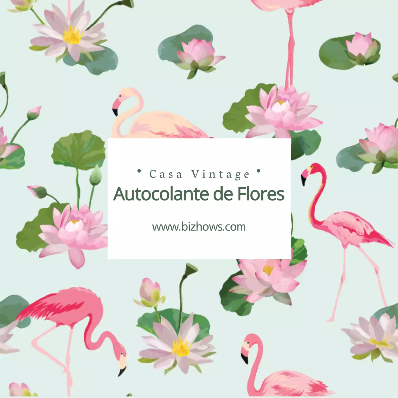 AUTOCOLANTE DE FLORES