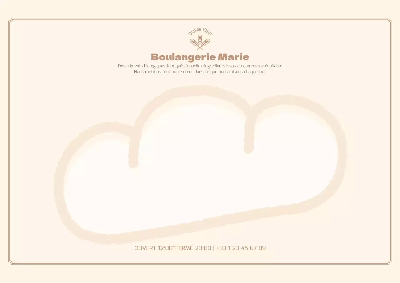 Mignonne carte postale illustrée en marron clair