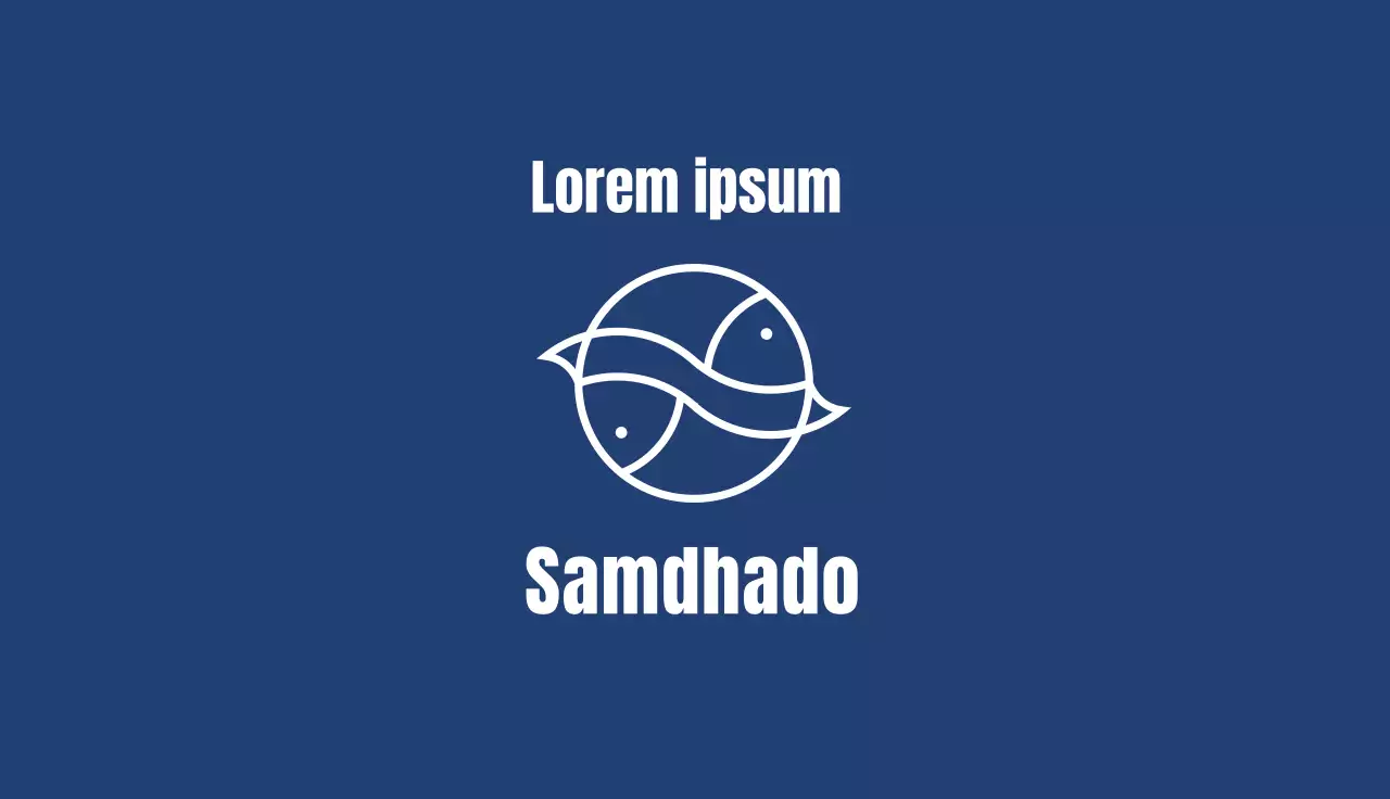 illustrazione blu ristorante semplice frutti di mare