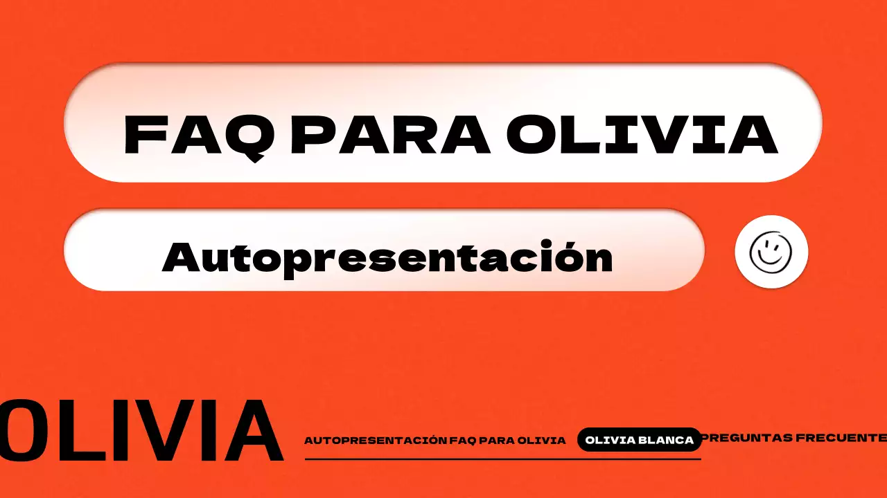 Infografía con un sencillo concepto de degradado en naranja y blanco Sobre nosotros