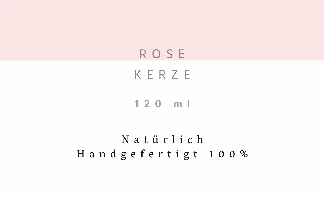 Rose Kerze