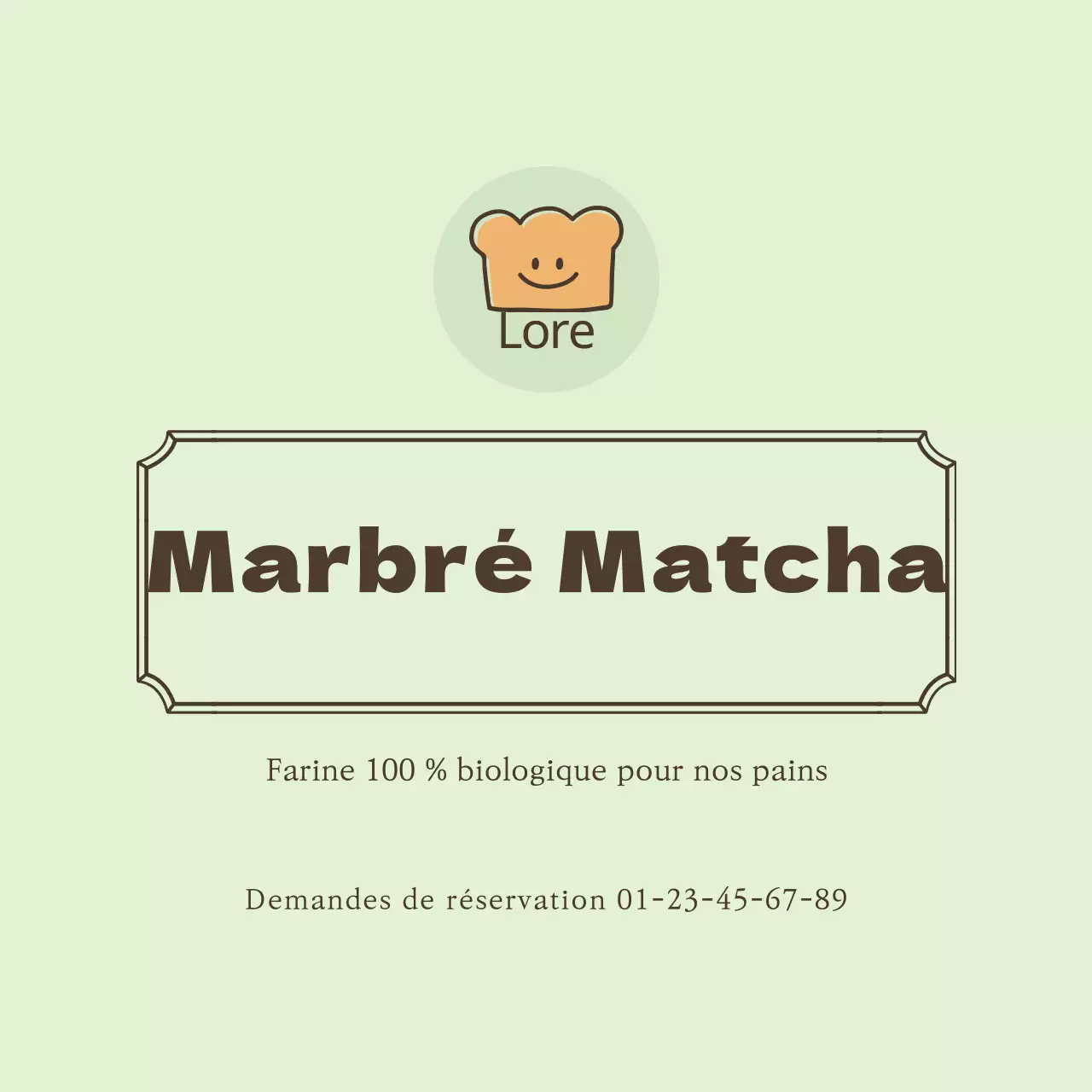 Autocollants illustrés pour desserts au Matcha