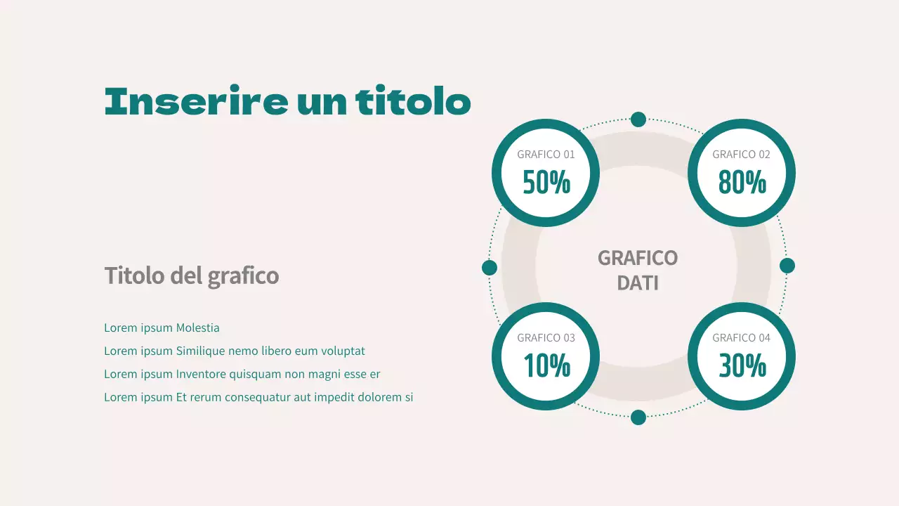 Un semplice grafico concettuale in verde