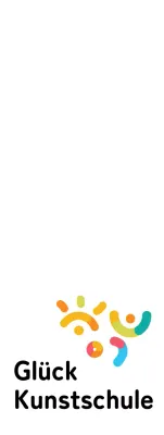 Logo einer Kunstschule mit bunten Formen