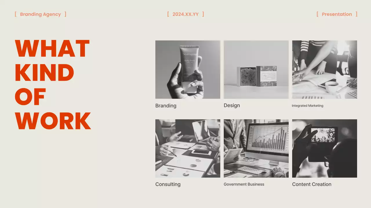 O briefing de uma agência de marcas laranja e chique