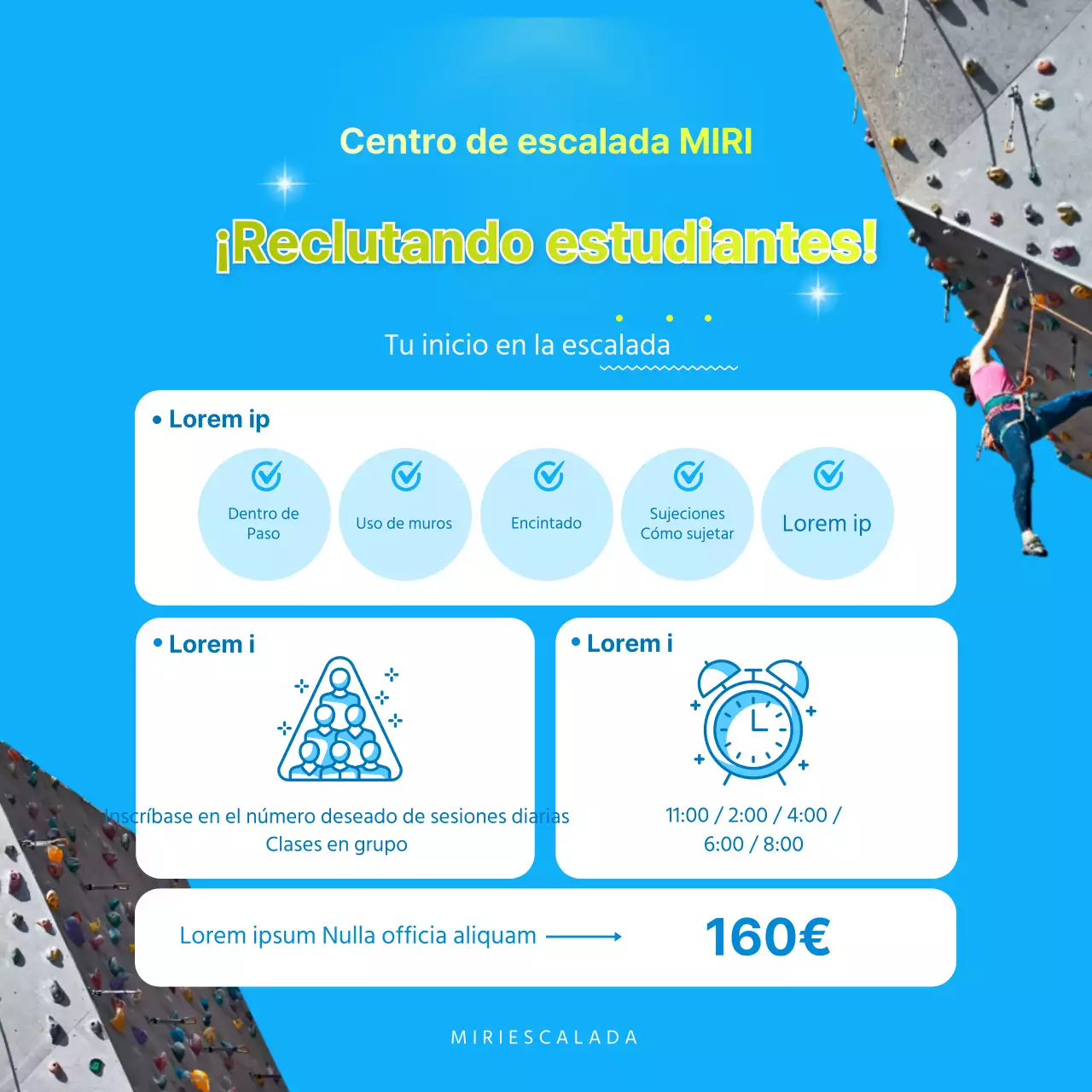 Un toque de lima en el azul - Climbing CardNews