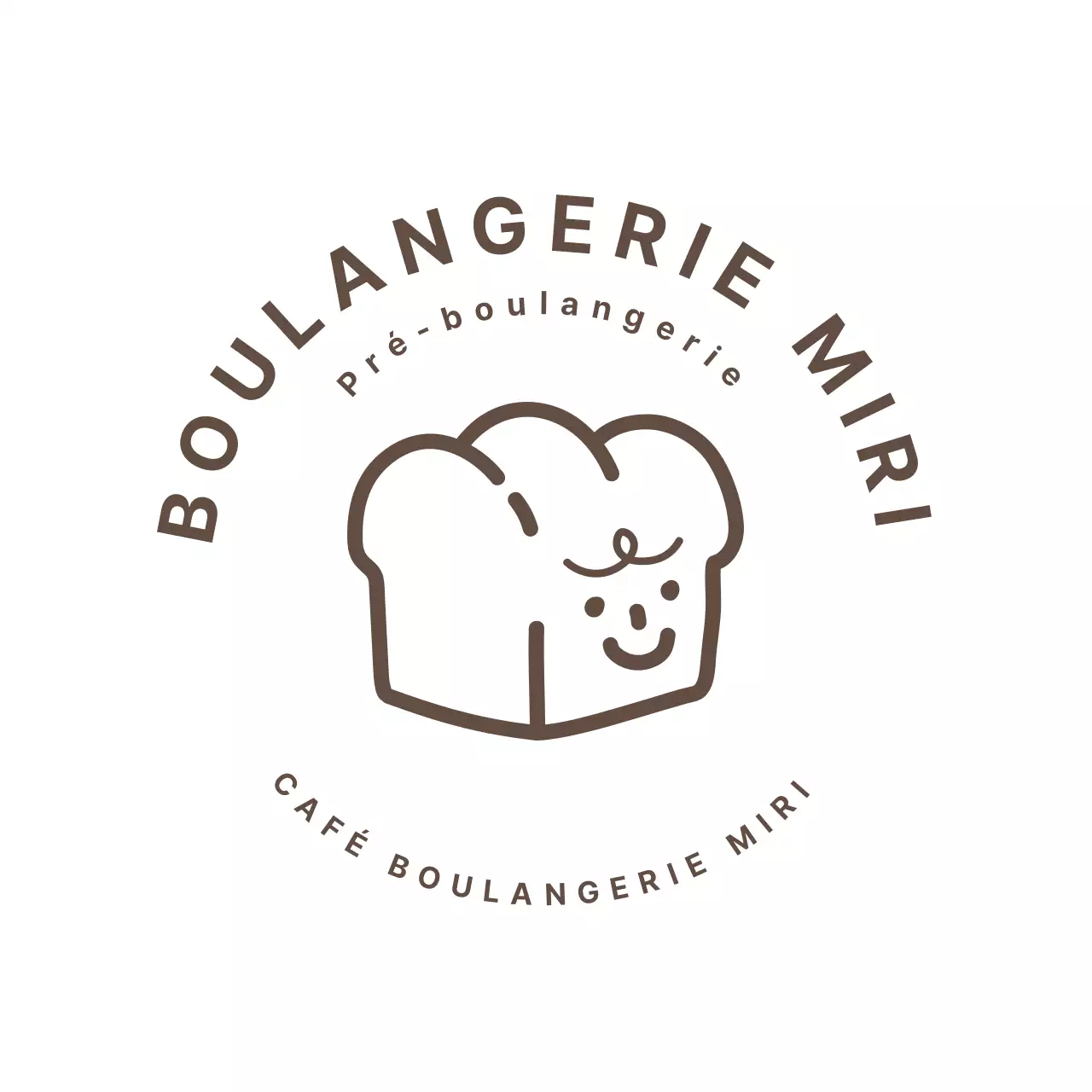 Sous-verre noir illustrant un pain mignon dans une boulangerie