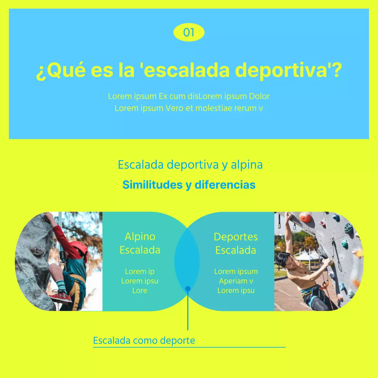 Un toque de lima en el azul - Climbing CardNews