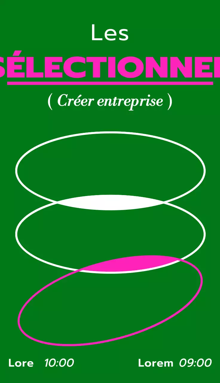 Conception d'une boutique de rédaction avec des lignes blanches et roses.