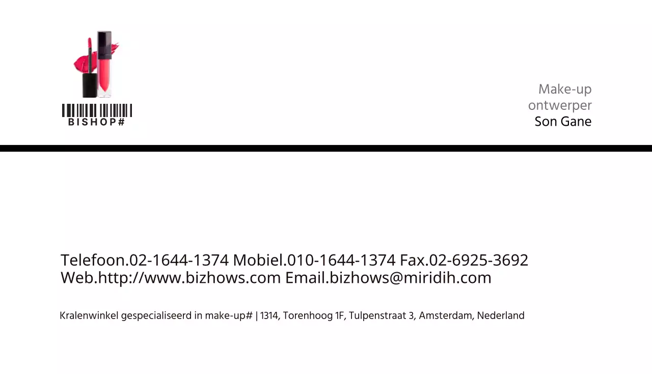 Kralenwinkel gespecialiseerd in make-up