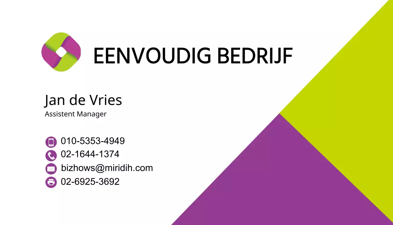 Zakelijke visitekaartjes